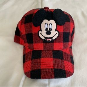 Buffalo Plaid Mickey Mouse Hat